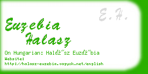 euzebia halasz business card